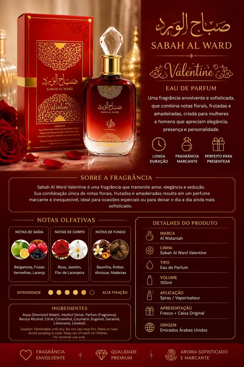 Perfume – Sabah Valentine – EDP – 100 ML
