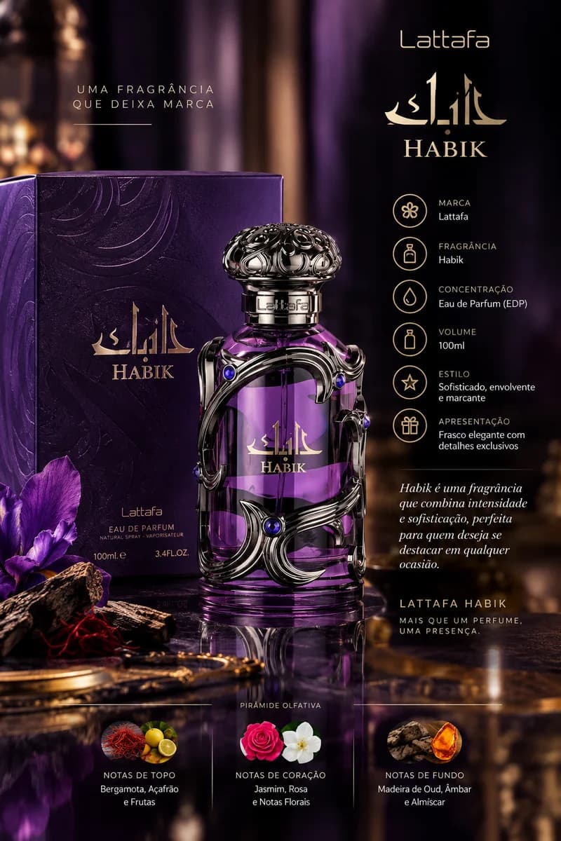 Perfume Habik – For Men – Lattafa – 100Ml